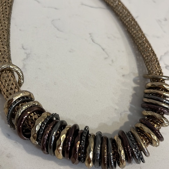 NORDSTROM NECKLACE WITH 31 RINGS ATTACHED - Picture 4 of 4